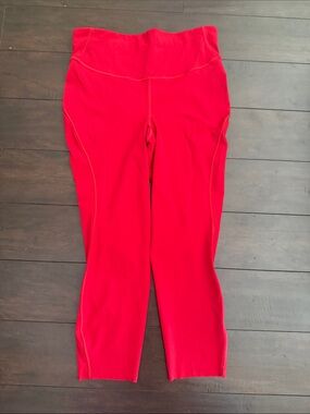 Lululemon Red Base Pace Crop leggings 23”